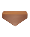 Brown triangular flap for briefcase